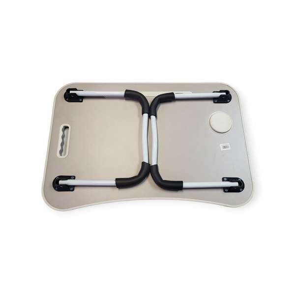 6040  Foldable Laptop Table With Tablet Slot And A Cup Holder