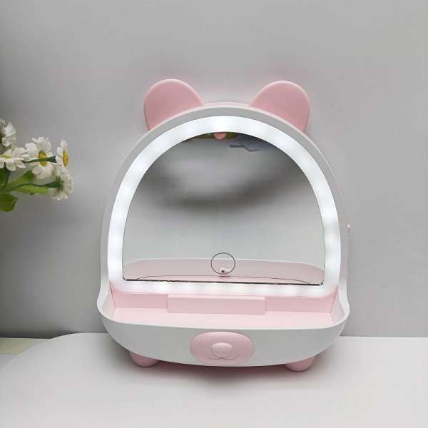 Aerbes AB-HZ01 Bear Shape LED Light Makeup Mirror