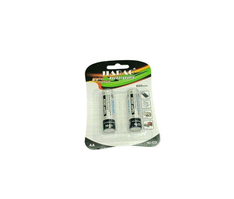 Jiabao Rechargeable AA Batteries 600mah Pack Of 2