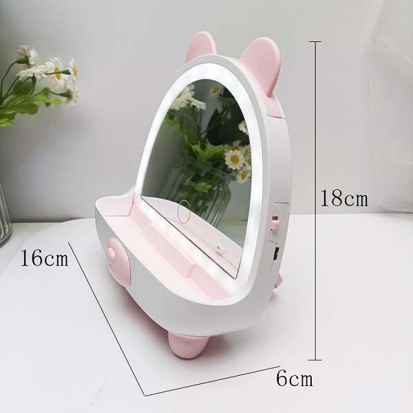 Aerbes AB-HZ01 Bear Shape LED Light Makeup Mirror
