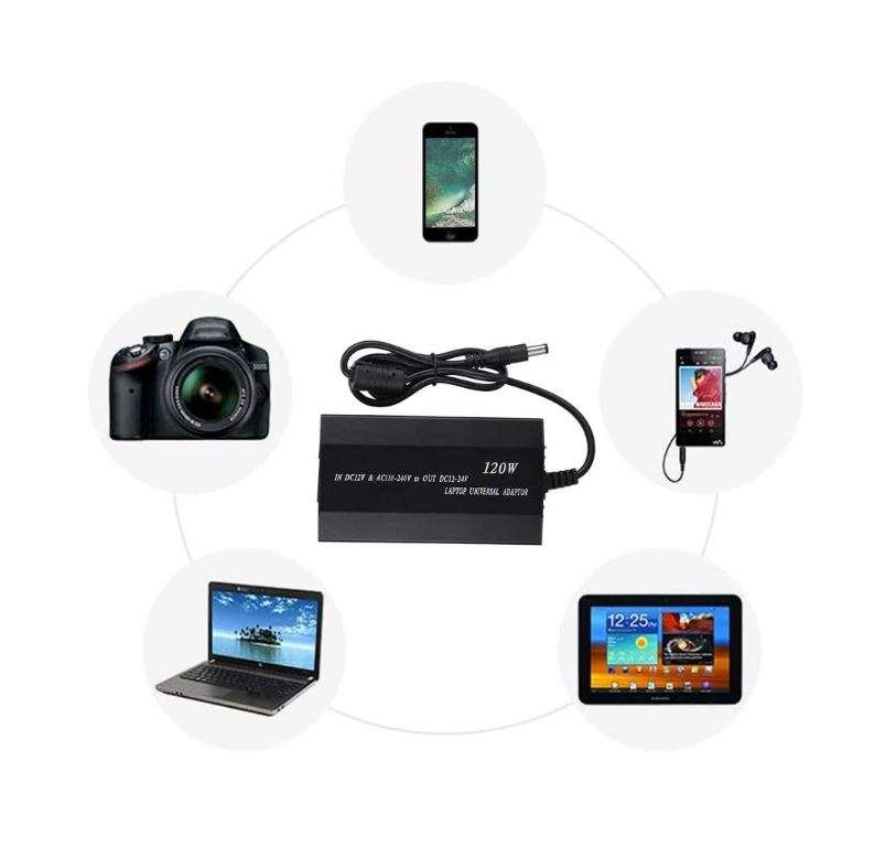 Super Electronics SE-P120 Universal Laptop Charger For Car &amp; Home Charging 120W