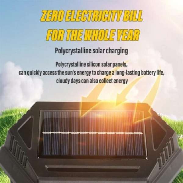 PM-091 HW669-2W Solar Induction Wall Lamp Dual Bulb