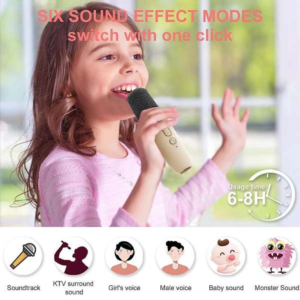 K12 Colourful Karaoke Sound System with Voice Changer