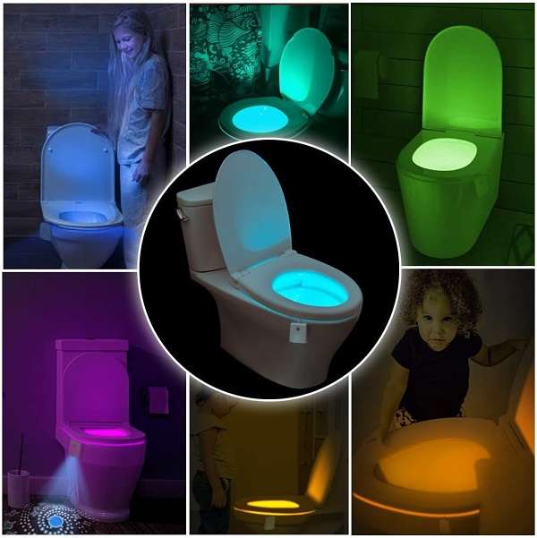 JG20375284 Rechargeable Toilet Seat Light with Motion Sensor