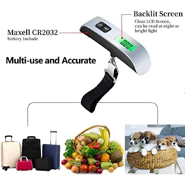 Electronic Luaggage Scale With 3V Lithium cell