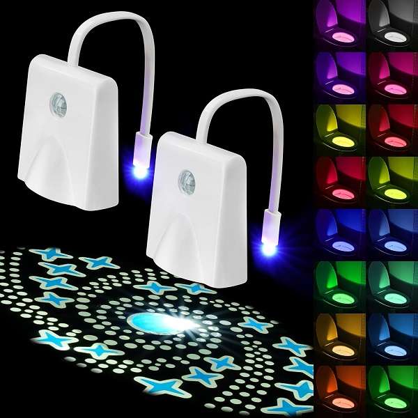 JG20375284 Rechargeable Toilet Seat Light with Motion Sensor