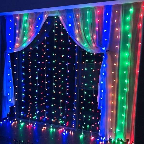 Super Electronics ZYF-D136 3m x 2m RGB LED Fairy Light Curtain