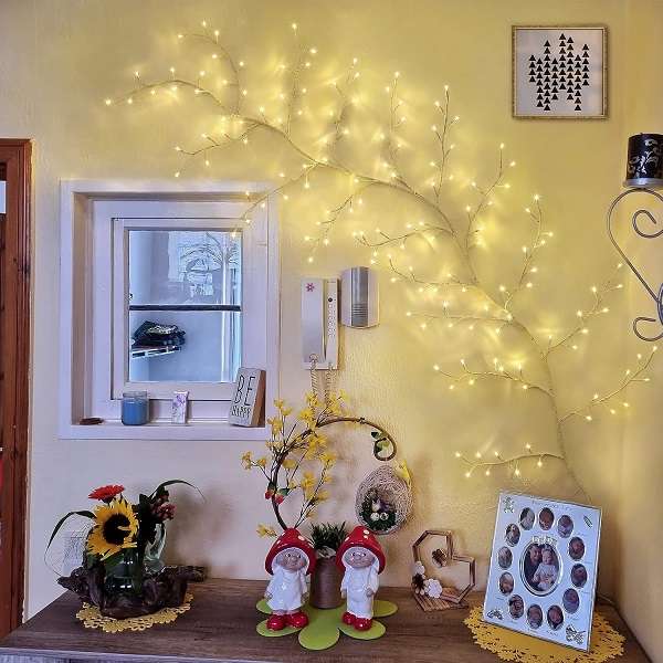 ZYF-134 Enchanted LED Willow White Vine  Warm White 220V