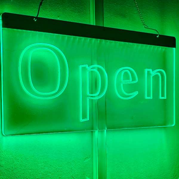ZYF-124 Open Neon Sign with Hanging Chain 220v
