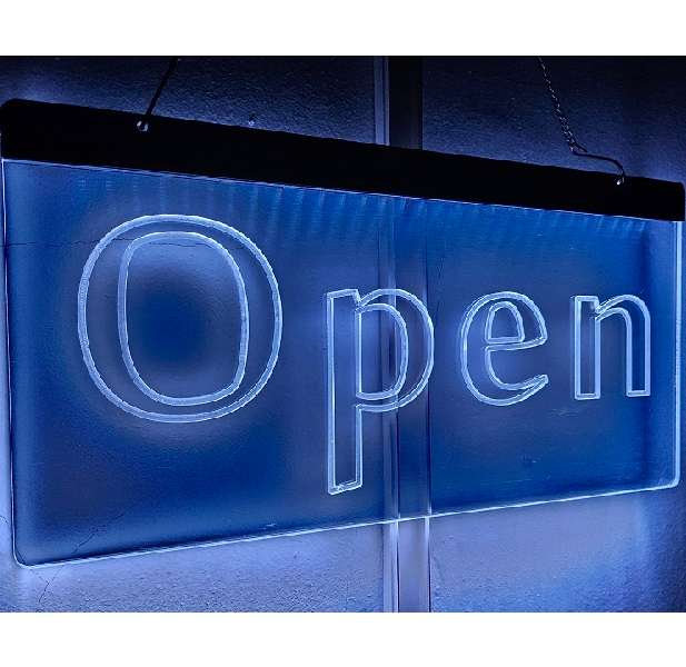 ZYF-124 Open Neon Sign with Hanging Chain 220v