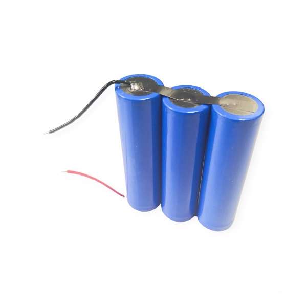 JG20375212 FA-18650 Triple Flat Head Battery With Wire