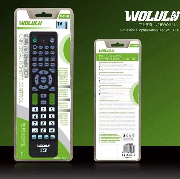 Wolulu AS-32482 Universal TV Remote Control L800