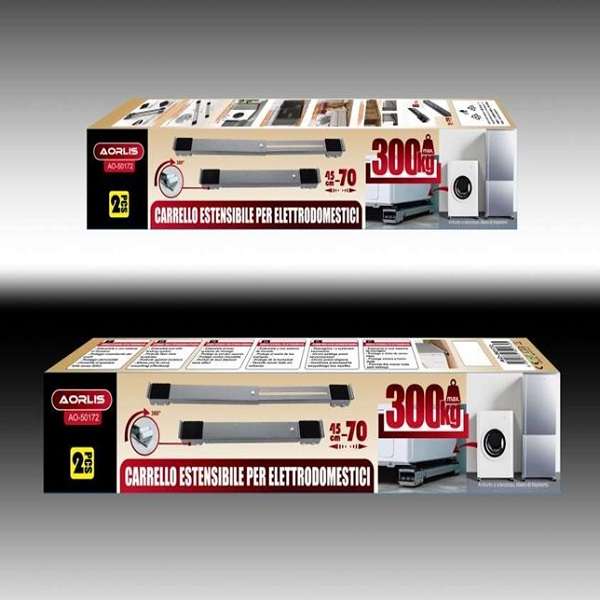 Aorlis AO-50172 Washing Machine/Fridge Base On Wheels