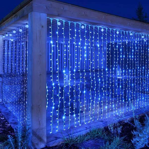 SE ZYF-D139 3m x 2m Blue LED Fairy Light Curtain