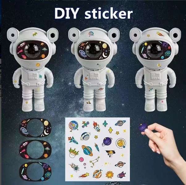 Wolulu AS-51524 360 Degree Astronaut Projector 12 Mode Light with Micro SD Card Slot Bluetooth Sp...