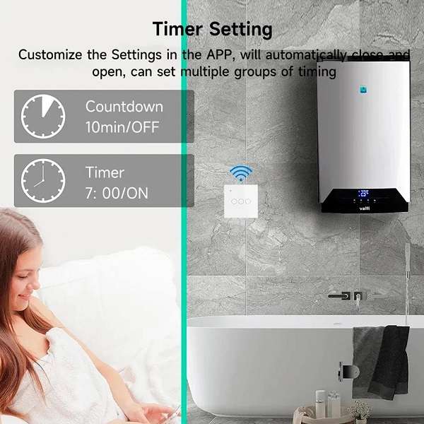 3 Gang Wifi Smart Switch Works With Smart Life App
