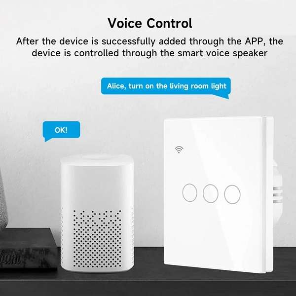 3 Gang Wifi Smart Switch Works With Smart Life App