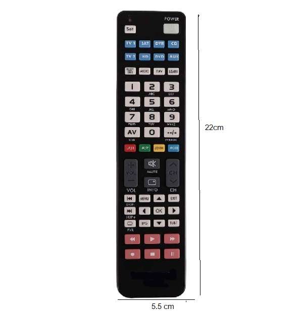 Wolulu AS-32481 Universal TV Remote Control L660