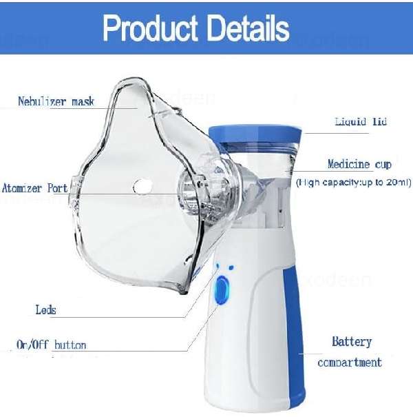 JG20375367 Hand Held Silent Nebulizer Innovative Mesh Technology