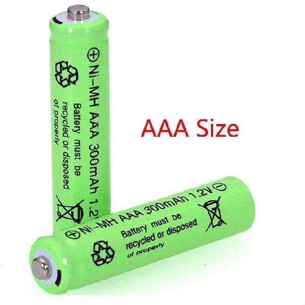 TP-AAA 300mAh 4 Piece Rechargeable AAA Battery