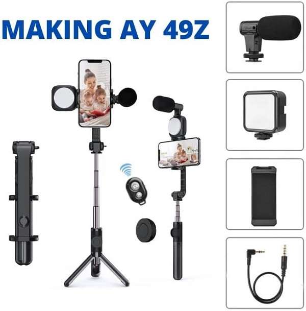 AY-49Z Video Making LED Selfie Light Kit