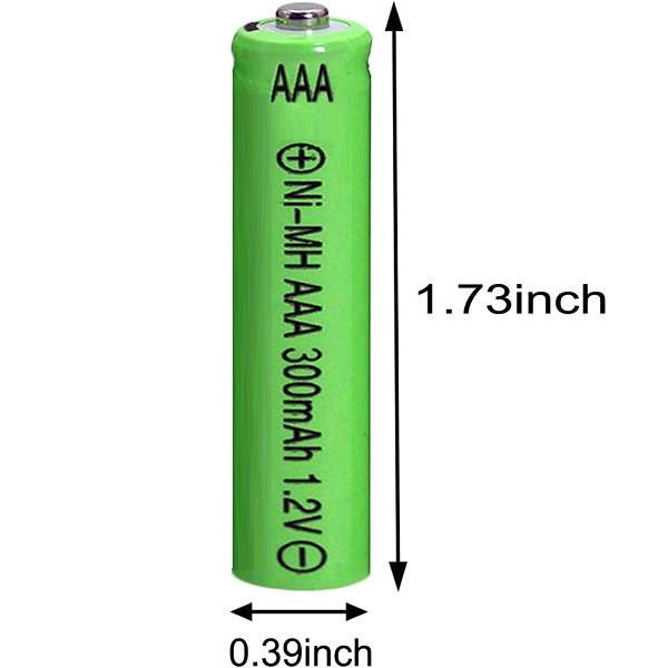 TP-AAA 300mAh 4 Piece Rechargeable AAA Battery