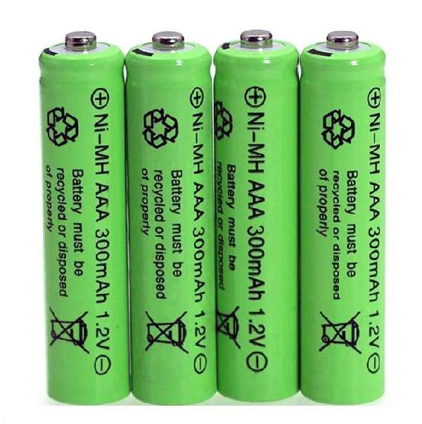 TP-AAA 300mAh 4 Piece Rechargeable AAA Battery