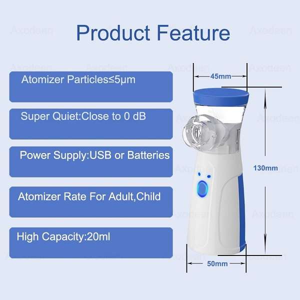 JG20375367 Hand Held Silent Nebulizer Innovative Mesh Technology