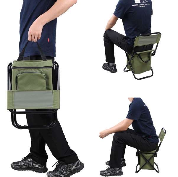 XF000018 Portable Folding Camping/Fishing Chair With Storage
