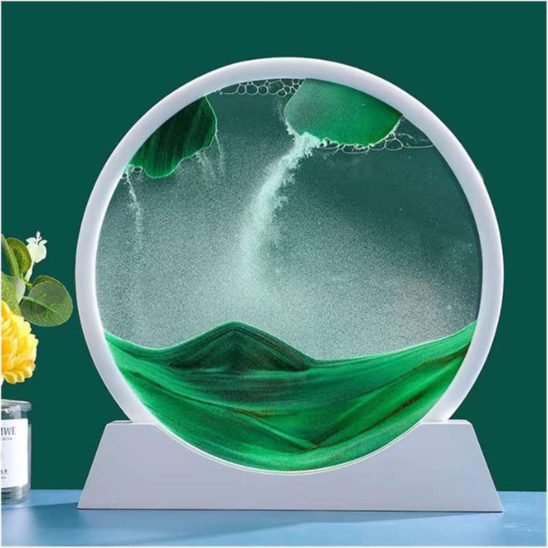 3D Circular Flowing Sand Painting 12"