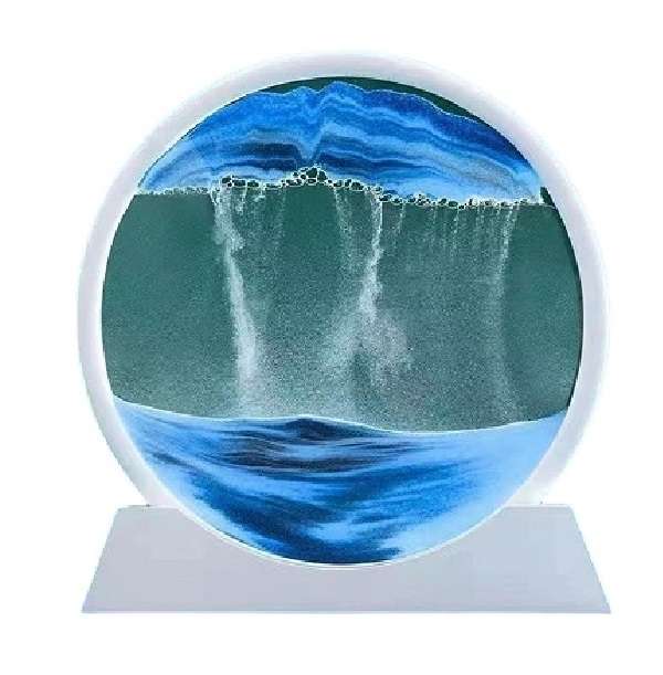 3D Circular Flowing Sand Painting 12"