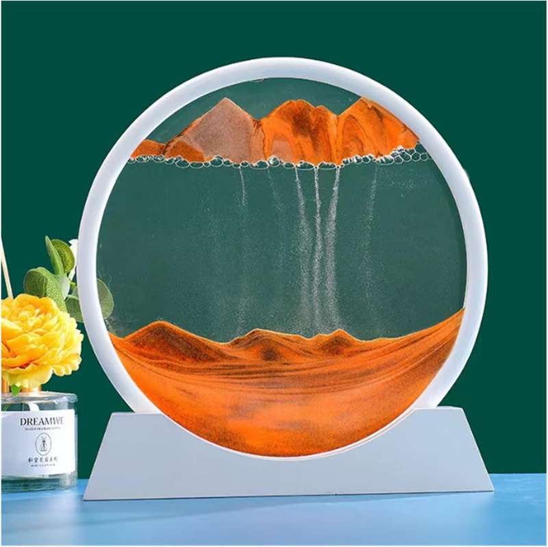 3D Circular Flowing Sand Painting 12"