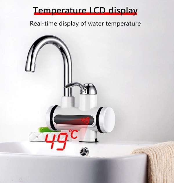 Aerbes AB-J03-Bottom Quick Water Heater Tap With Shower Bottom Water Inlet Entry