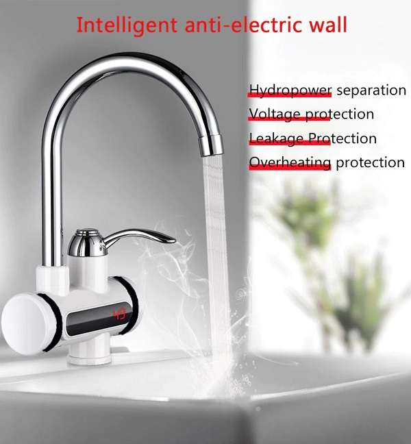 Aerbes AB-J03-Bottom Quick Water Heater Tap With Shower Bottom Water Inlet Entry