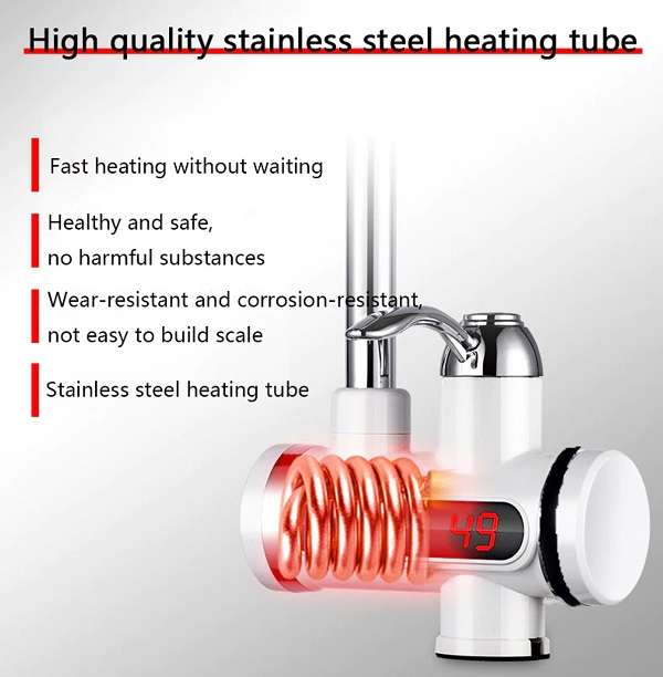 Aerbes AB-J03-Bottom Quick Water Heater Tap With Shower Bottom Water Inlet Entry