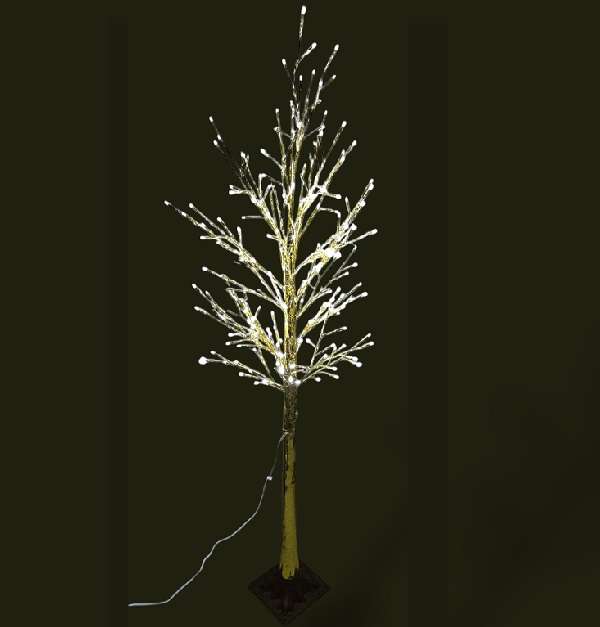 ZYF-118 1.8M White LED Gold Birch Light 240 LED