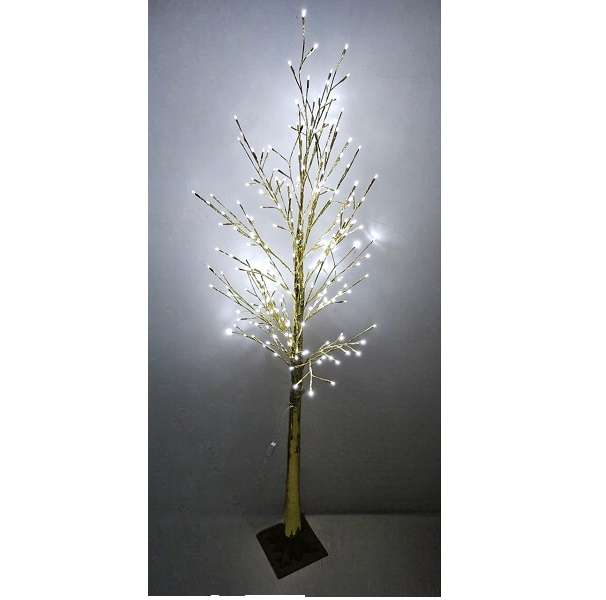 ZYF-118 1.8M White LED Gold Birch Light 240 LED