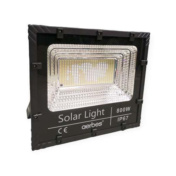 Aerbes AB-T6800 800W 425LED 6500K Solar Powered Flood Light With Remote Control