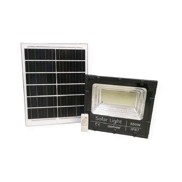 Aerbes AB-T6800 800W 425LED 6500K Solar Powered Flood Light With Remote Control