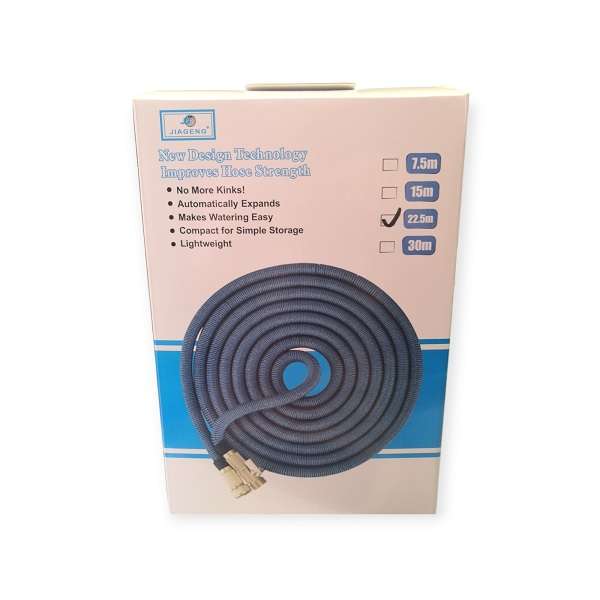Jiageng JG115-22.5M Expandable Garden Water Hose Pipe, No-Kink With 10 Function Spray Nozzle