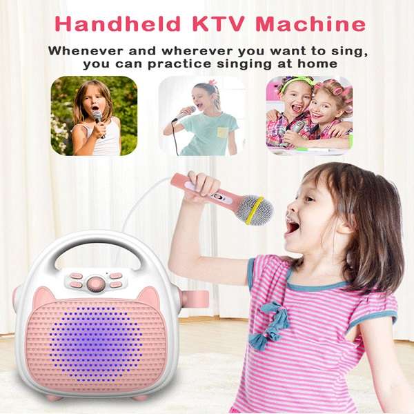 Aerbes AB-MK08 Kids Karaoke Machine Bluetooth Speaker