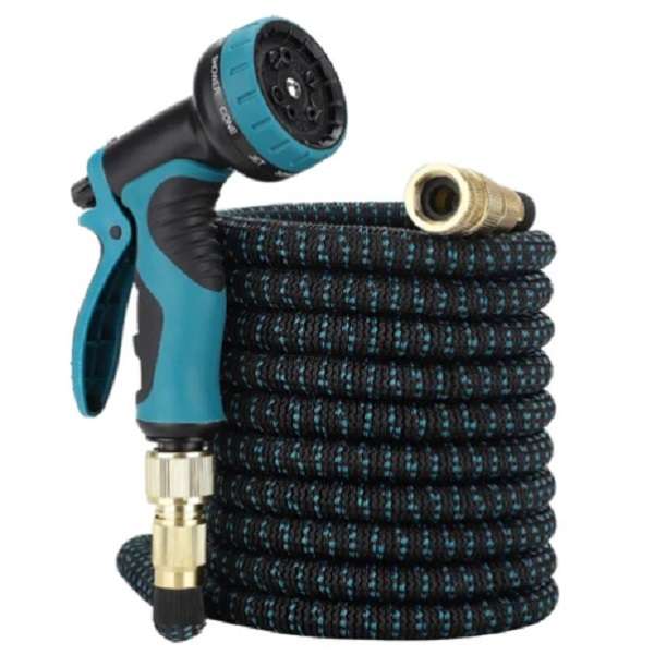 JG114 Expandable 15M Garden Water Hose Pipe, No-Kink with 10 Function Spray Nozzle
