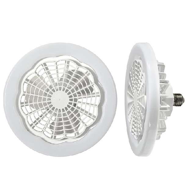 PM-118 E27 LED Ceiling Light 360° Rotation 6500k With Fan And Remote Control