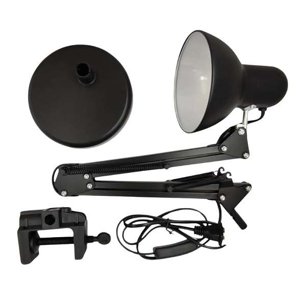 JG811 60W Swing Arm Desk Vintage Architect Lamp Shade With Clamp