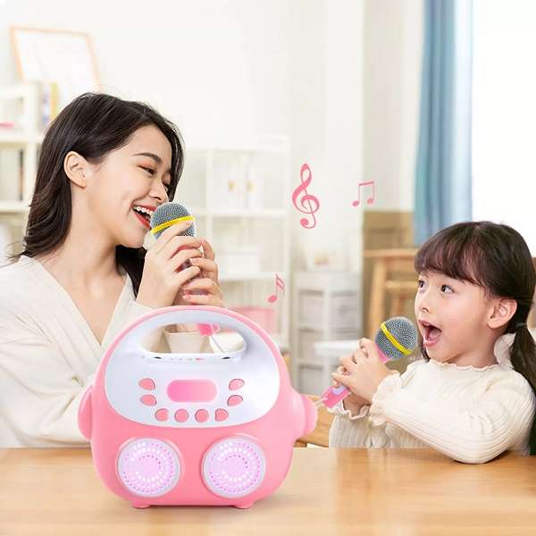 Aerbes AB-MK09 Kids 5W Karaoke Machine Bluetooth Speaker 3000mah Battery