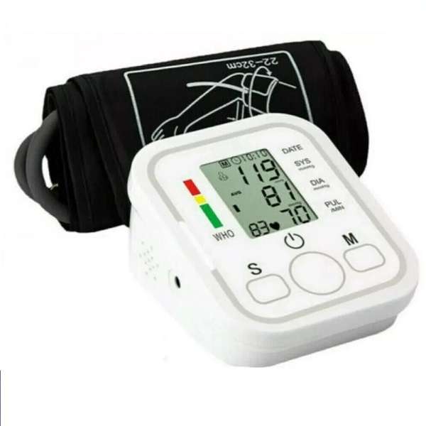 XF000027 LCD Digital Blood Pressure Monitor Upper Arm Automatic BP Machine Pulse Meter