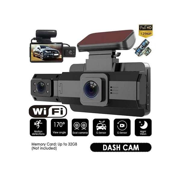 Dash Camera With Rear Camera