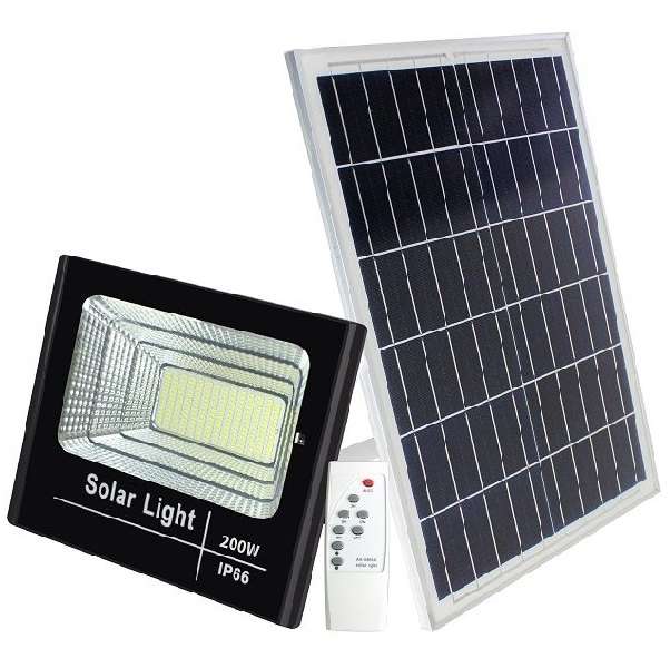 Aerbes AB-T6200 200W 136LED 6500K Solar Powered Flood Light With Remote Control