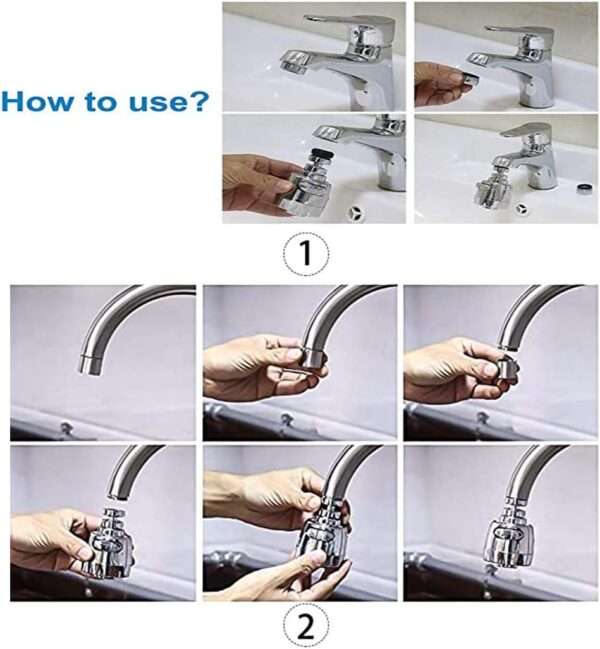 TM3460-35 Two-Speed UV Silver Hanging Faucet Head