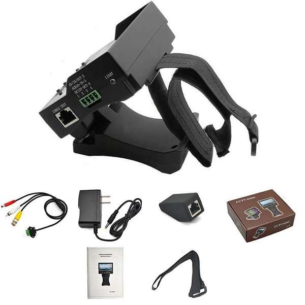JG20375449 4.3" 12V Portable Audio Video Security CCTV Camera Tester